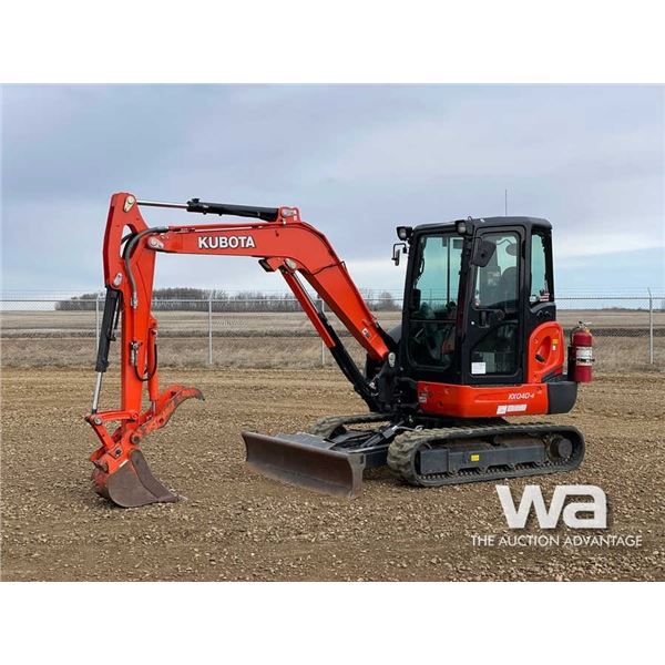 2020 KUBOTA KX040-4 MINI HYDRAULIC EXCAVATOR