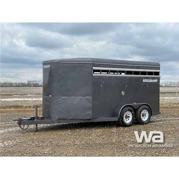 2011 SOUTHLAND 16 FT. T/A LIVESTOCK TRAILER