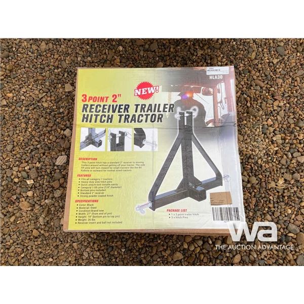 (UNUSED) 3 PT 2 IN TRAILER RECEIVER HITCH