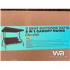 Image 1 : (UNUSED) 3 SEAT OUTDOOR SWINGING SEAT
