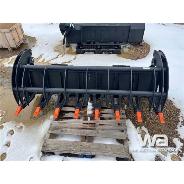 UNUSED 78 IN. SKID STEER LOG GRAPPLE