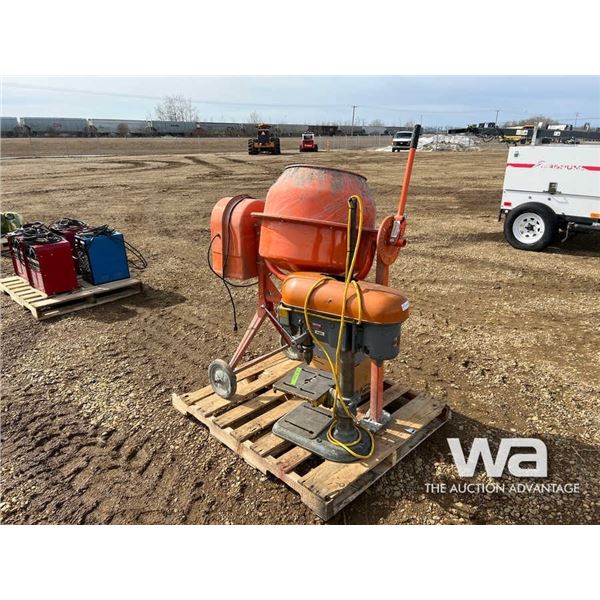 BRICO 3.5 CU. FT. CEMENT MIXER, DELTA  DRILL PRESS