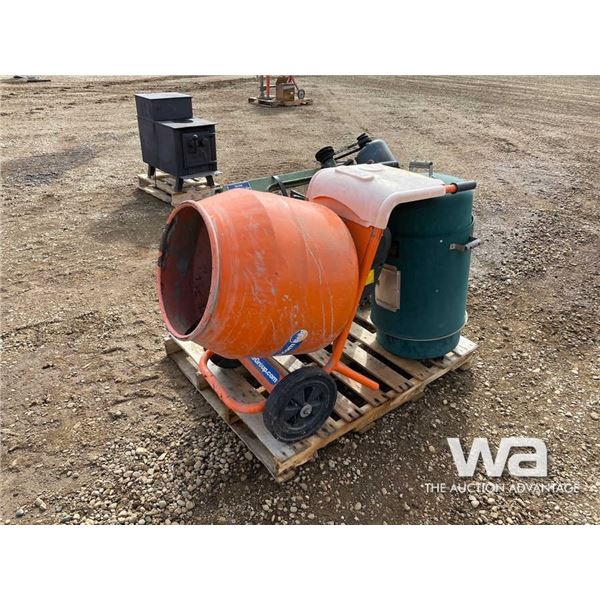 ELEC. CEMENT MIXER, SMOKER, & SMALL METAL BAND SAW