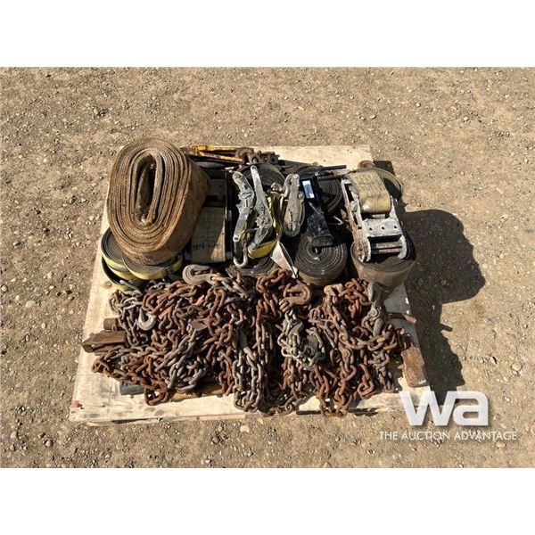 CHAINS, LOAD BINDERS, STRAPS, SNIPES, HAMMER