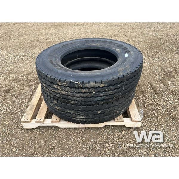 (2) FIRESTONE 11R24.5 TRAILER TIRES