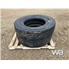 Image 1 : (2) FIRESTONE 11R24.5 TRAILER TIRES