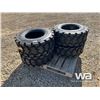 Image 1 : (4) BOSSMAN 12-16.5 NHS SKID STEER TIRES