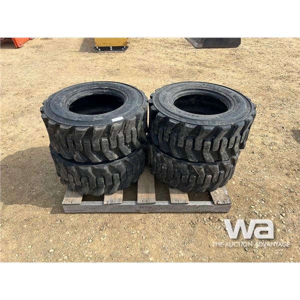 (4) BOBCAT 12 PLY 12.00X16.5 TIRES