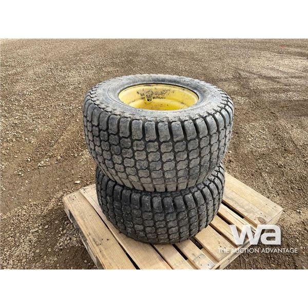 (2) 33X15.50-16.5 TIRES ON JD RIMS