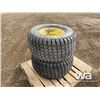 Image 1 : (2) 33X15.50-16.5 TIRES ON JD RIMS