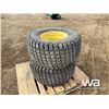 Image 2 : (2) 33X15.50-16.5 TIRES ON JD RIMS