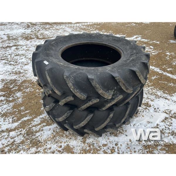 (2) FIRESTONE RADIAL 420/85R30 TRACTOR TIRES