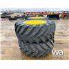 Image 2 : (4) TRELLEBORG 650/65R38 SPRAYER FLOATER TIRES