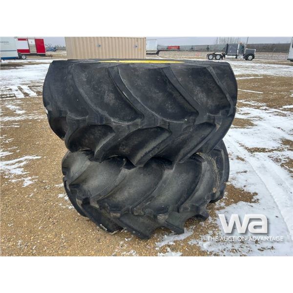 (2) TITAN 30.5-32 COMBINE RICE TIRES & RIMS