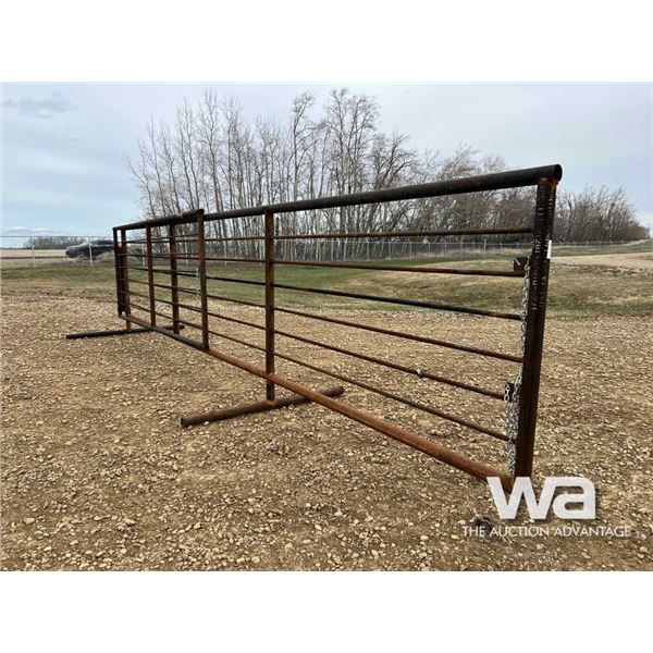 FREESTANDING 24FT. LIVESTOCK PANEL & GATE