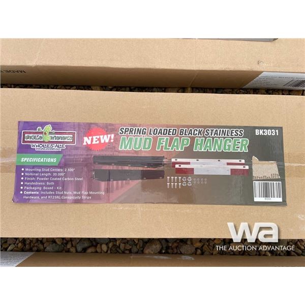 (UNUSED) BLACK STAINLESS MUD FLAP HANGER