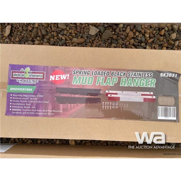 (UNUSED) BLACK STAINLESS MUD FLAP HANGER