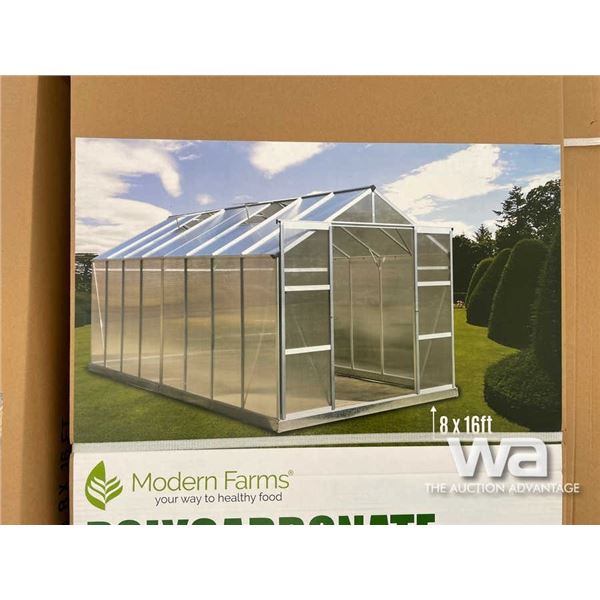 (UNUSED) MODERN FARMS POLYCARBONATE GREEN HOUSE