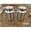 Image 2 : (2) UNUSED MILK CANS