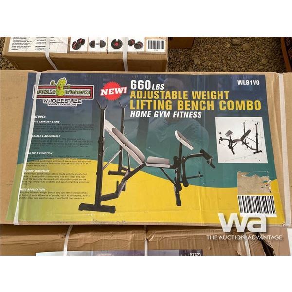 (UNUSED) 660 LBS ADJUSTABLE WEIGHT LIFTING BENCH