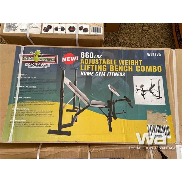 (UNUSED) 660 LBS ADJUSTABLE WEIGHT LIFTING BENCH