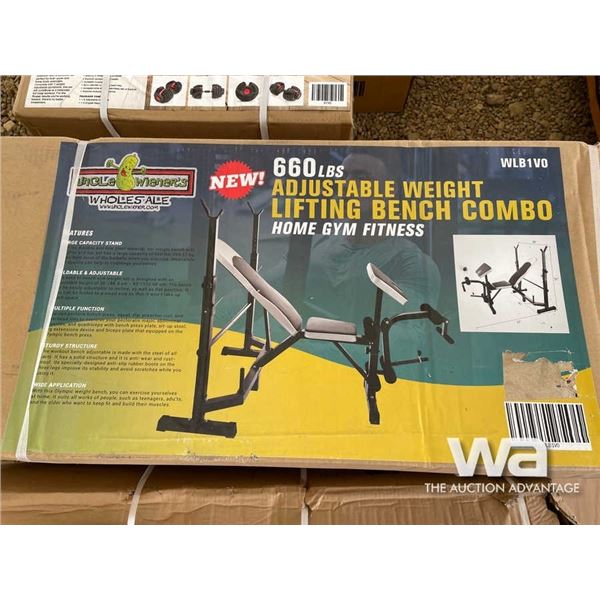 (UNUSED) 660 LBS ADJUSTABLE WEIGHT LIFTING BENCH