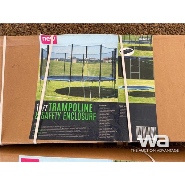 (UNUSED) 15 FT. TRAMPOLINE & SAFTEY ENCLOSURE