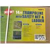 Image 3 : (UNUSED) 14 FT. TRAMPOLINE & SAFTEY ENCLOSURE