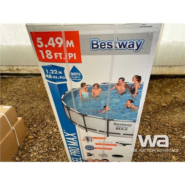 (UNUSED) STEEL PRO MAX 18 FT. OUTDOOR POOL