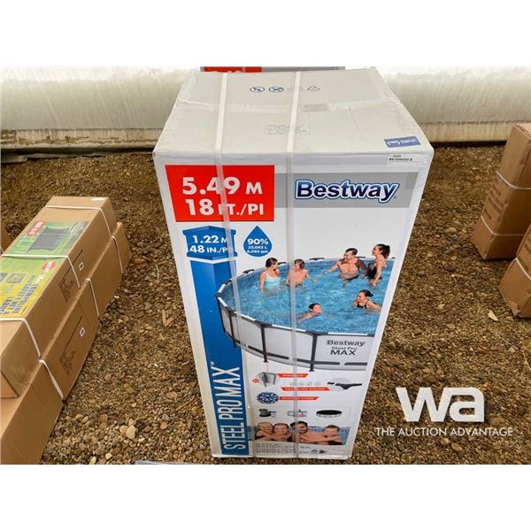 (UNUSED) STEEL PRO MAX 18 FT. OUTDOOR POOL