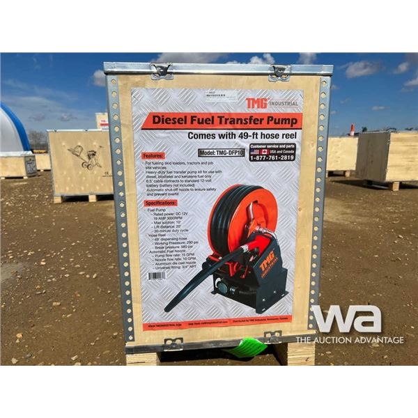 2022 TMG DFP10 15GPM FUEL PUMP W/HOSE REEL KIT