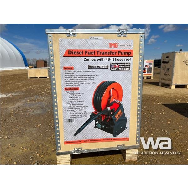 2022 TMG DFP10 15GPM FUEL PUMP W/HOSE REEL KIT