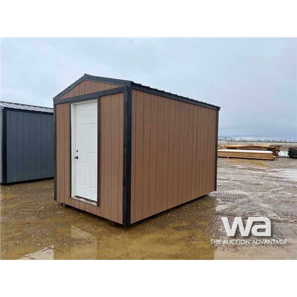 UNUSED 8 X 12 FT. BROWN GARDEN SHED