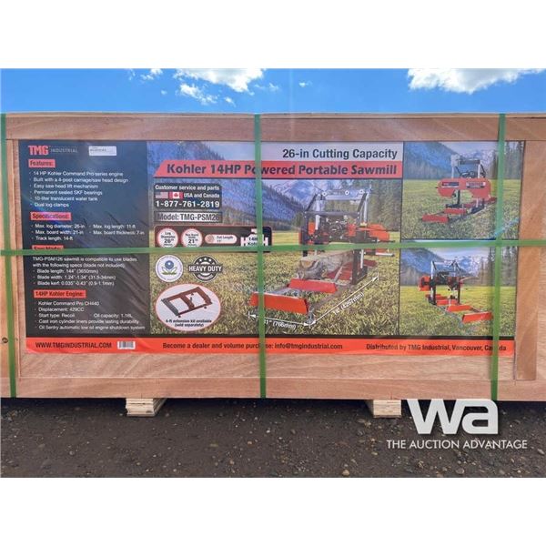 2022 TMG PSM26 26 IN PORTABLE SAWMILL