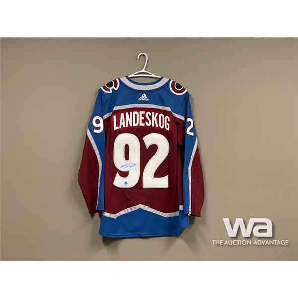 ADIDAS SIGNED GABRIEL LANDESKOG NHL HOCKEY JERSEY