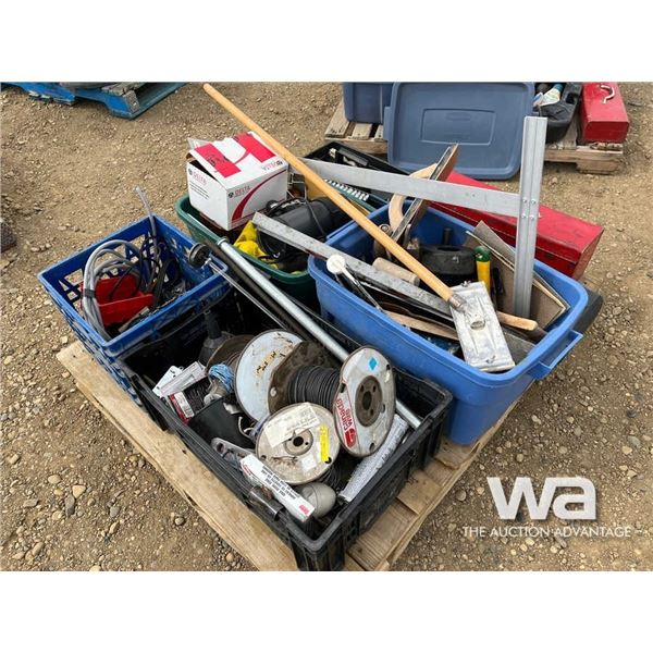 ELECTRICAL WIRE, CARPENTRY TOOLS, TOOL BOXES