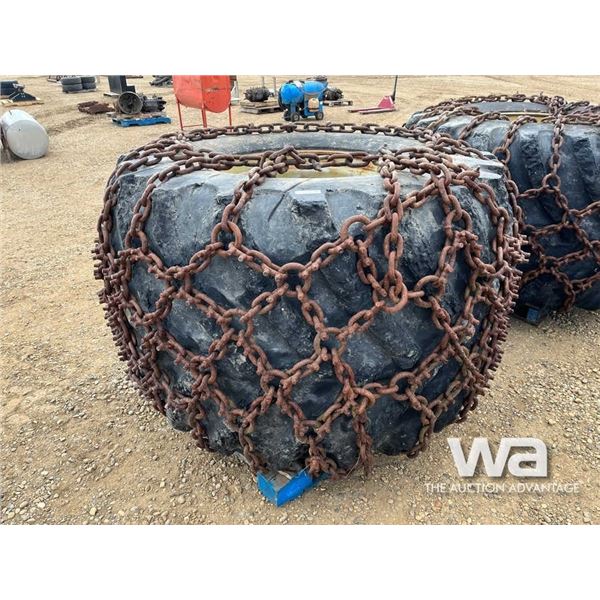 (4) 73" X 44" X 32" SKIDDER TIRES