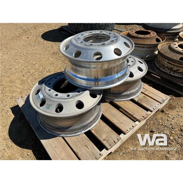 (3) ALUMINUM 22.5 IN. RIMS