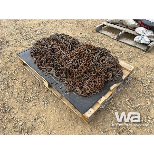 PALLET OF TIRE CHAINS