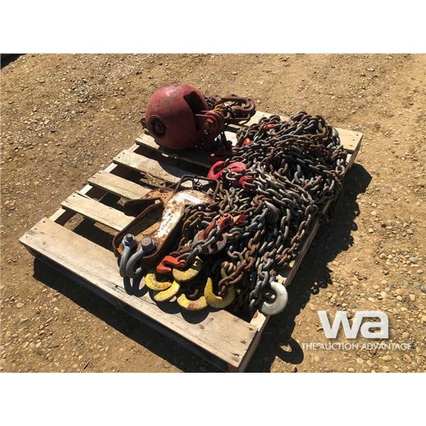 PALLET OF CHAINS