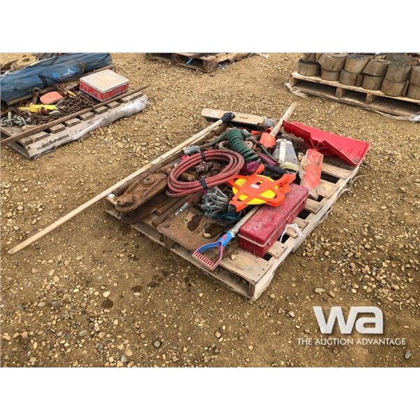 REFLECTORS, BROOM, AIR HOSE, DECK PINS