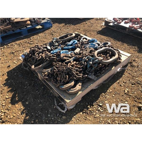 PALLET OF LIFTING CHAINS