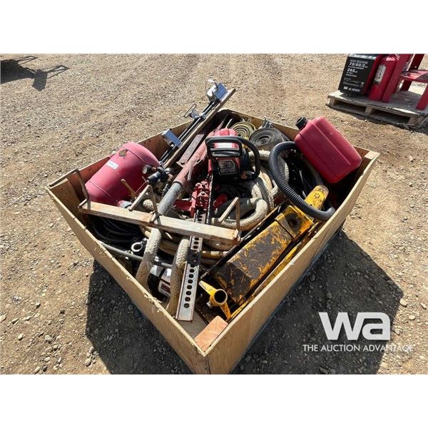 CHAINSAW, AIR TANK, TOW ROPE, STRAPS