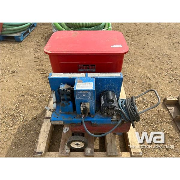 10 GAL. AIR COMPRESSOR & PARTS WASHER