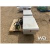 Image 3 : ALUMINUM JOCKEY BOX W/ TOOLS & (2) CHAINSAWS