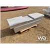 Image 4 : ALUMINUM JOCKEY BOX W/ TOOLS & (2) CHAINSAWS