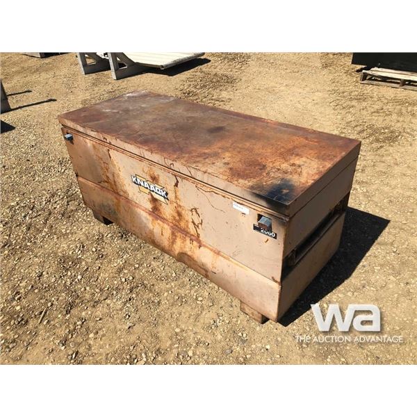 KNAACK JOB BOX WITH 2", 3" & 4" FITTINGS