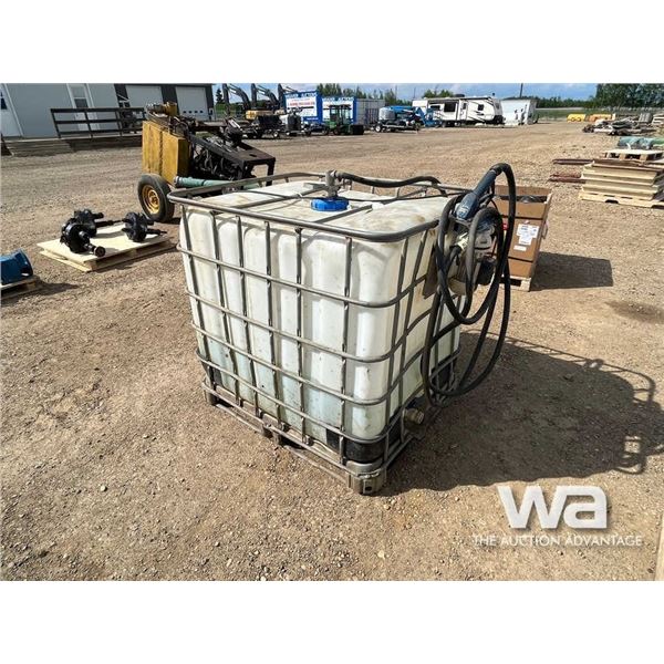 1,000 L TOTE WITH ELECTRICAL PUMP