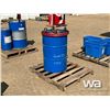 Image 2 : 45 GALLON OIL DRUM WITH ROLLER CART