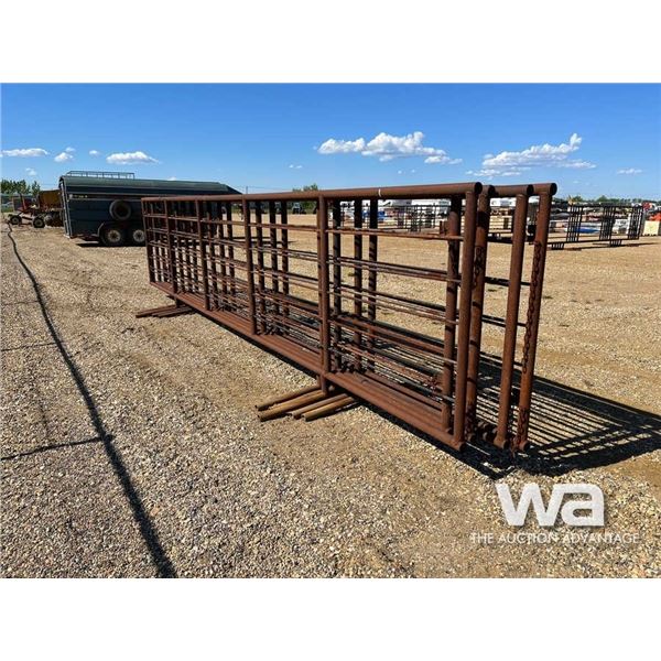 (5) FREESTANDING 6X24 FT LIVESTOCK PANELS